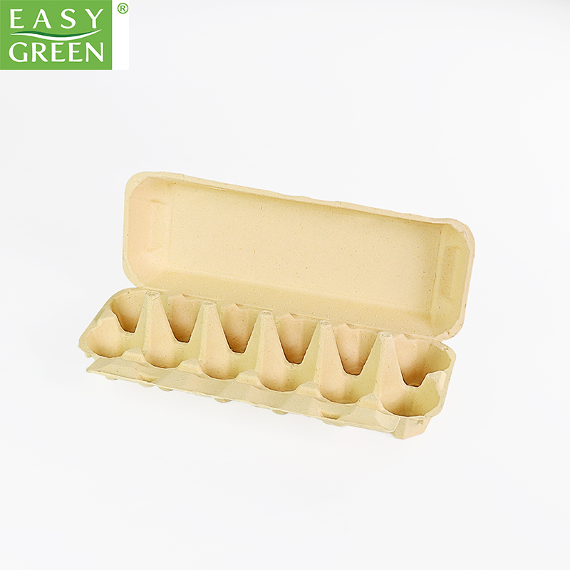 Standard 12-Cell Rectangular Bagasse Pulp Egg carton