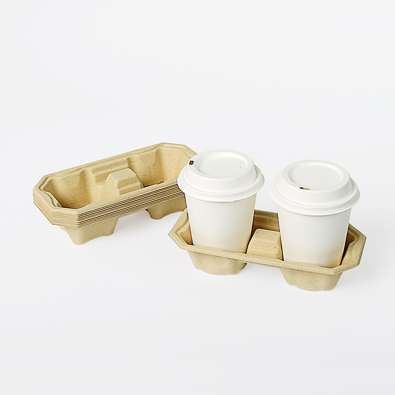 Bamboo pulp cup carrier