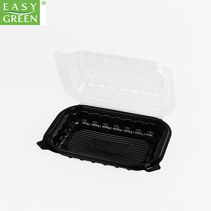 9*6 inch Disposable Plastic Clamshell Lunch Box